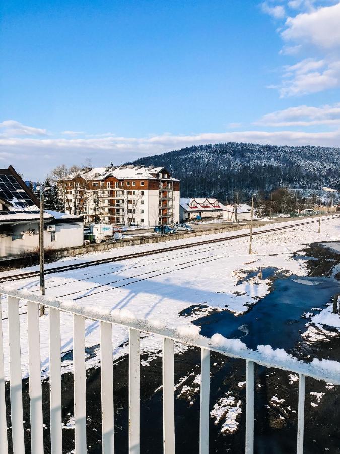 Ferienwohnung Bieszczadzkie Utulenie Ustrzyki Dolne Exterior foto
